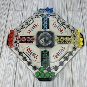 Vintage 1965 Trouble Board Game Pop-O-Matic No. 310 Kohner Bros